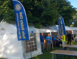 Ryde Rotary Clubs 2013 Ryde regatta beer tent with our new sail flags